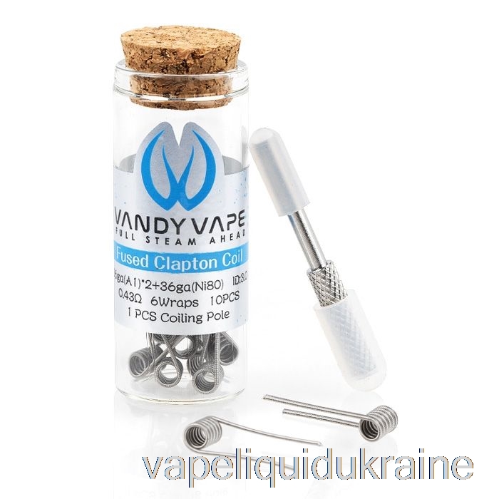 Vape Ukraine Vandy Vape Performance Prebuilt Coils 0.43ohm Fused Clapton Coil